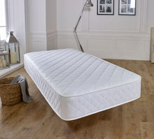 White Memory Foam Diamond Coil Sprung Mattress