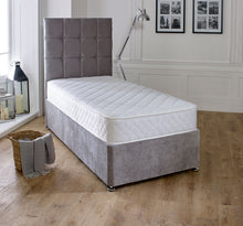 White Memory Foam Diamond Coil Sprung Mattress