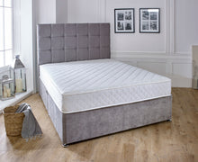 White Memory Foam Diamond Coil Sprung Mattress