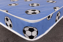 Kids Blue Football Open Coil Spring Mattress