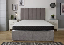 Black Quilted Wavy Spring Memory Foam Mattress