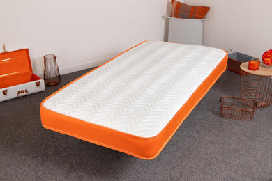 Orange Wavy Bonnell Spring Memory Foam Mattress