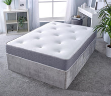 Deep Tufted Memory Sprung Micro Quilted Grey Mattress