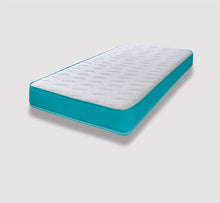 Memory Foam Spring Open Coil Aqua Blue Mattress