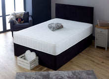 White Collection Straight Line Memory Fibre Open Coil Sprung Mattress