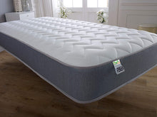 Grey Memory Sprung Open Coil Zig Zag Mattress