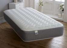 Grey Memory Sprung Open Coil Zig Zag Mattress