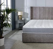 Grey Memory Foam Hybrid Sprung Open Coil Mattress