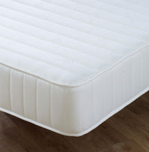 White Collection Straight Line Memory Fibre Open Coil Sprung Mattress